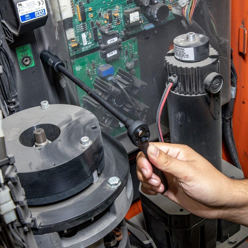 NEIKO 02437A 1/4 Drive Impact Socket Set 54 Piece Metric & Standard, Deep & Shallow Chrome Vanadium Steel 3/8â€ to 1/4â€ Reducer Hex Shank Adapter, Metric and Standard, Deep Socket Set - Image 3