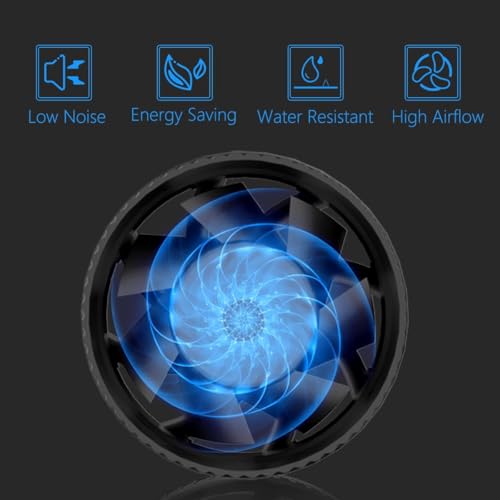 Hon&Guan 3 Inch Inline Blower Fan with Speed Controller 120 CFM with 20W Ultra-Low Power and Low Noise - Image 4