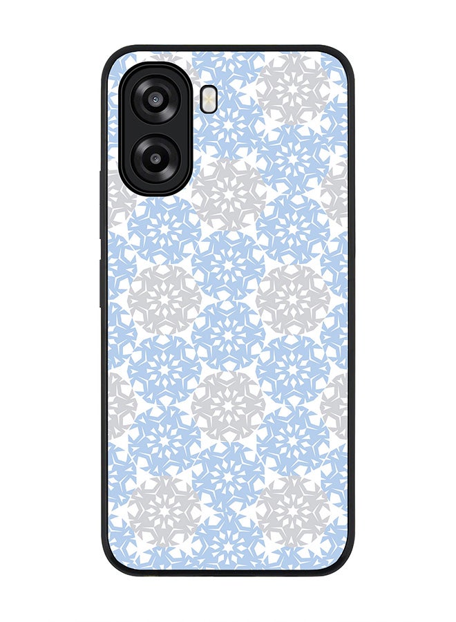 Stylizedd For Oppo A6t 5G / A6t 4G Case,Slim fit Camera Protection, Shockproof Thin Phone cover  - Frozen Snowflakes - Image 1