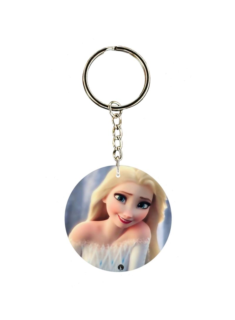 Cartoon Themed Single Sided Keychain