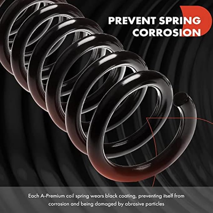 A-Premium 2Pcs Rear Suspension Coil Spring Set Compatible With Ford Crown Victoria  Mercury Grand Marquis 19982011  Lincoln Town Car 19942011 46L Driver And Passenger Side Replace F8Ac5560Ga - Image 4