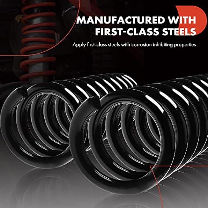 A-Premium 2Pcs Rear Suspension Coil Spring Set Compatible With Ford Crown Victoria  Mercury Grand Marquis 19982011  Lincoln Town Car 19942011 46L Driver And Passenger Side Replace F8Ac5560Ga - Image 5
