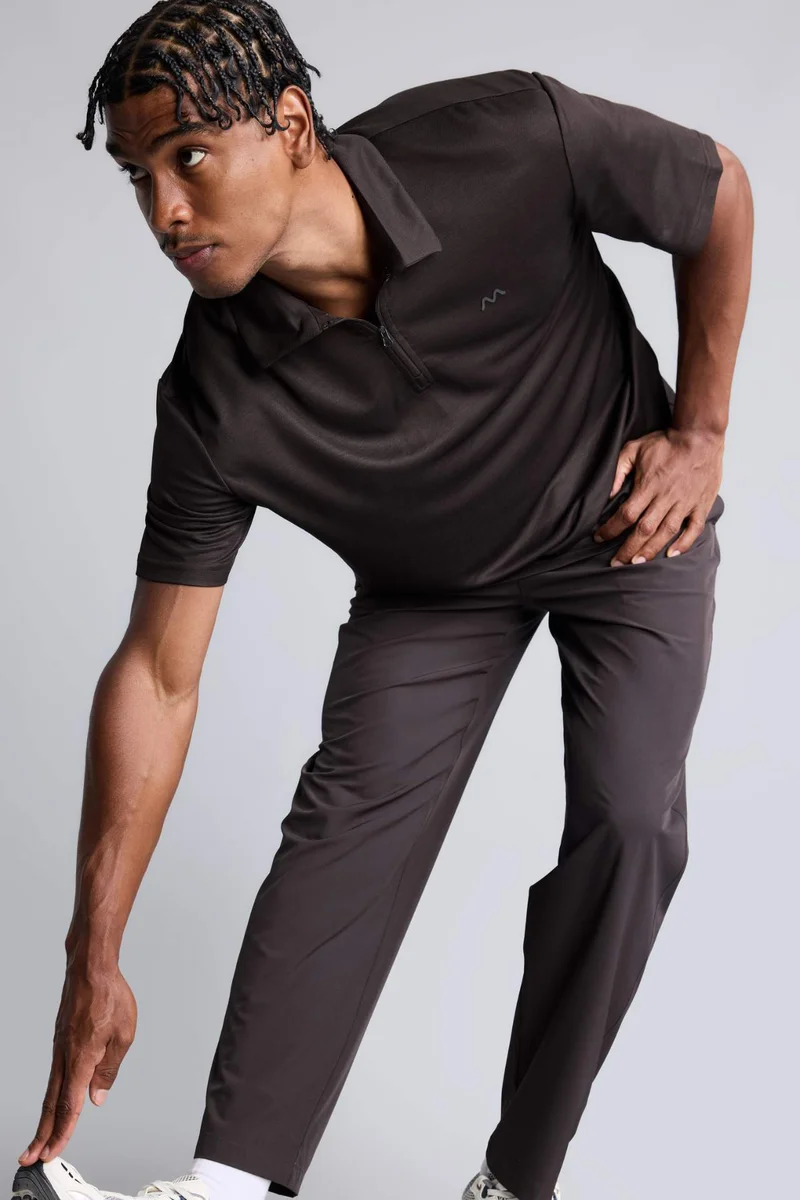 ديفاكتو Boxy Fit Short Sleeve Polo T-Shirt
