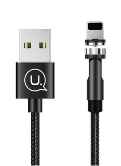 Usams Rotatable Magnetic 2.1A Apple Lightning USB Charging Cable 1m  - Image 1