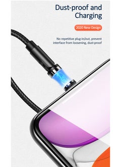Usams Rotatable Magnetic 2.1A Apple Lightning USB Charging Cable 1m  - Image 4