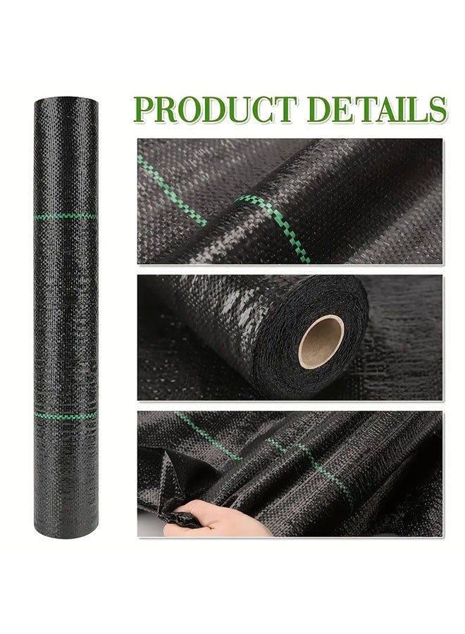 النسيج المناظر الطبيعية لحاجز الأعشاب ، 1 × 10 أمتار من نسيج حاجز الأعشاب الشاق ، والتحكم في حصيرة الحصير ، وغطاء من نسيج البولي بروبيلين مانع ، وغطاء من المناظر الطبيعية للأعشاب الضوئية ، - Image 5