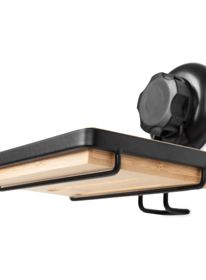 COMPACTOR Bestlock Suction Cup Wall Mount Soap Dish Brown and Black 10.5 x 14.6 x 12.6 cm RAN10215 - Image 4