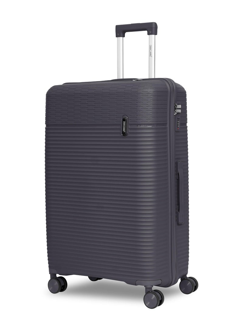 Parajohn Skyline Series Set of 2 Luggage| Small 10KG & Large 30KG Polypropylene 8 Wheel Trolley Hardsided Travel Suitcase - Grey - Image 2