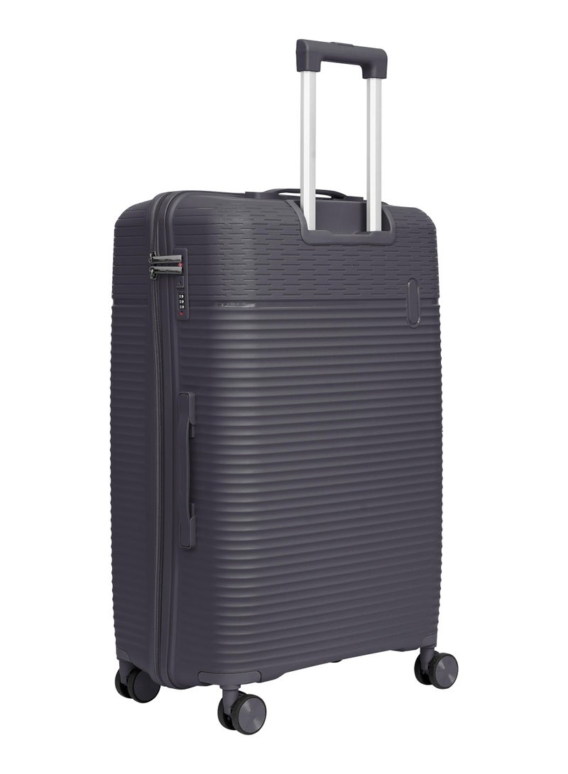 Parajohn Skyline Series Set of 2 Luggage| Small 10KG & Large 30KG Polypropylene 8 Wheel Trolley Hardsided Travel Suitcase - Grey - Image 3