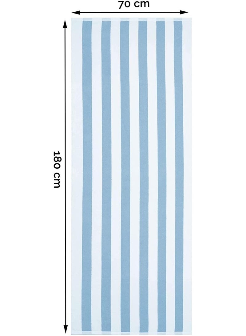 SIGNOOLA Signoola Beach towel 70 x 180 cm Light Blue, 100% cotton.  - Image 3