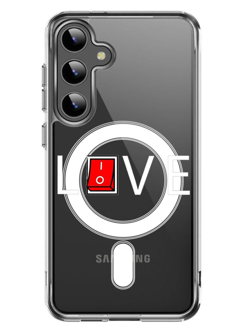 Theodor Magnetic Case for Samsung Galaxy S24 Plus 6.7-inch Compatible with MagSafe Wireless Charging, Shockproof Phone Bumper Cover Live - Image 1