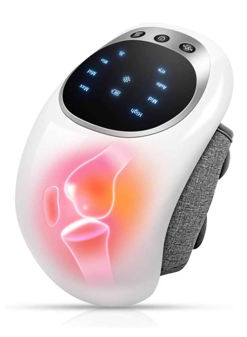 BORTONY Knee Massager, Cordless Knee Massager with Multi-Function Screen, Physical Heating and Vibration Function, Best Product for A Comforting Massage - Image 1