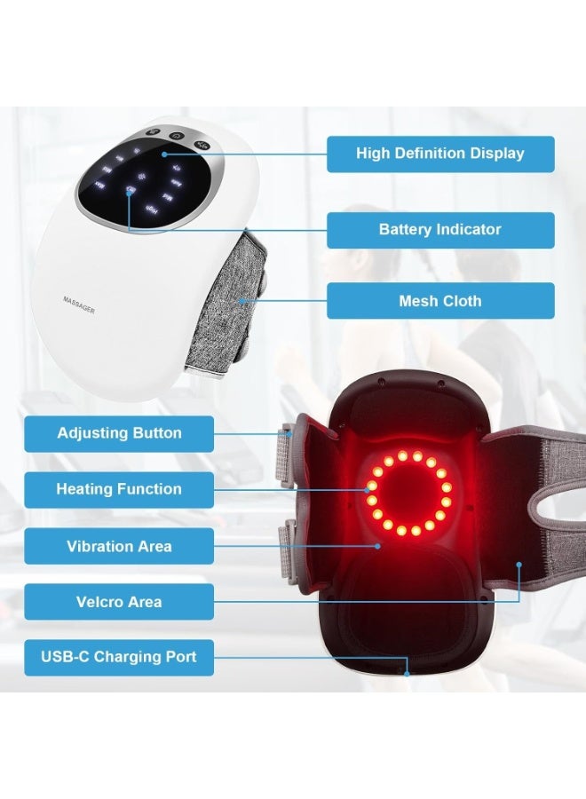 BORTONY Knee Massager, Cordless Knee Massager with Multi-Function Screen, Physical Heating and Vibration Function, Best Product for A Comforting Massage - Image 3