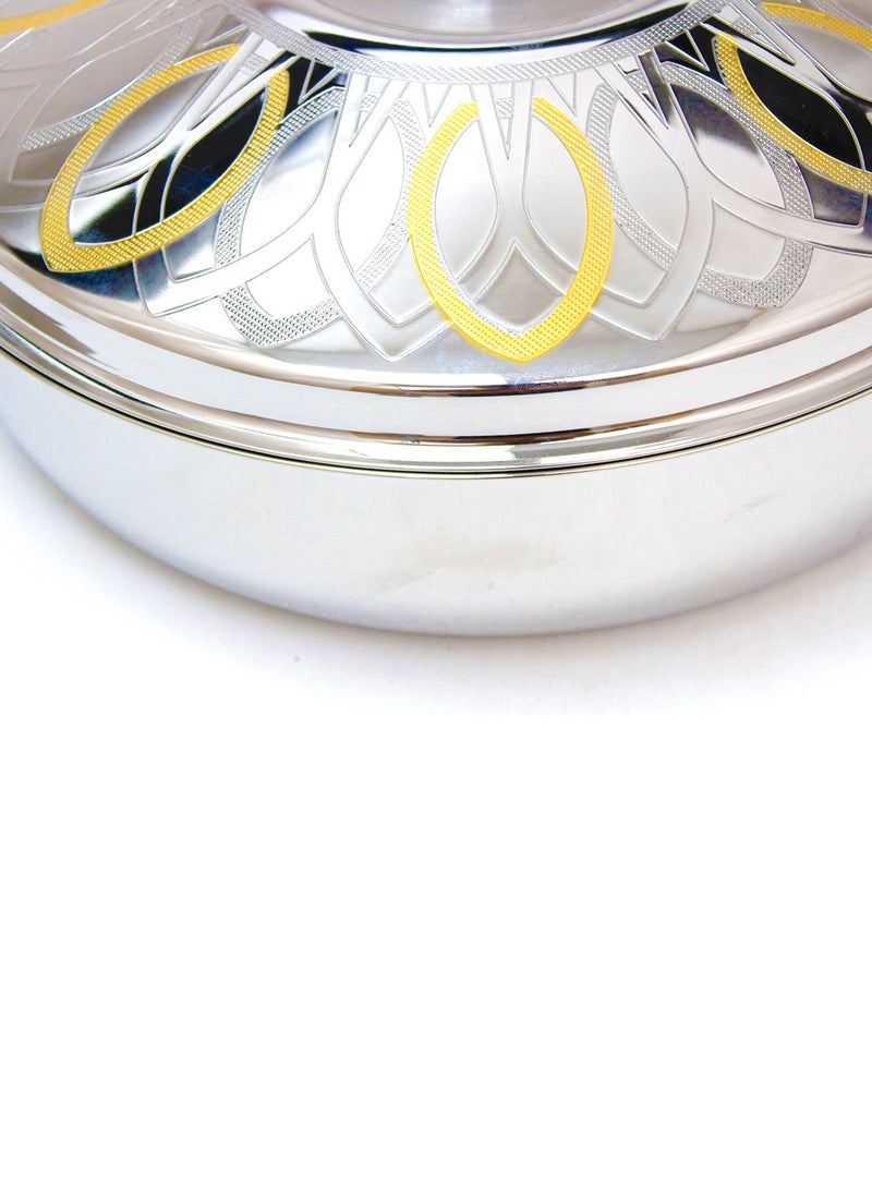 Rathore Maya Stainless Steel Hotpot Double Wall Insulated Durable & Elegant Design 36CM - 5000ML  - Image 2