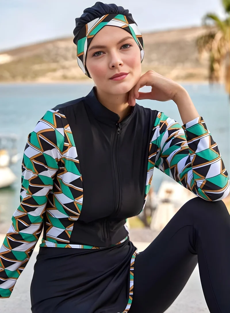 Rivamare  Zeinara Burkini 5-Piece Modest Swimwear Set for Women | Best Price UAE