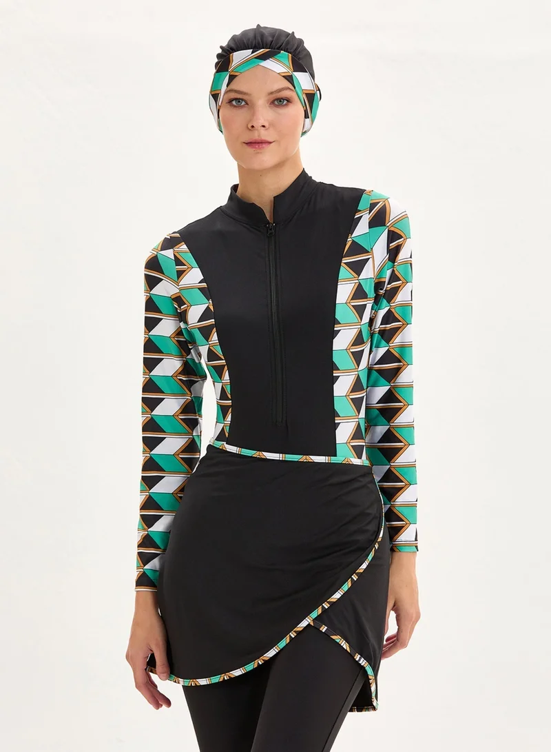 ريفاماري Zeinara Burkini 5-Piece Modest Swimwear Set