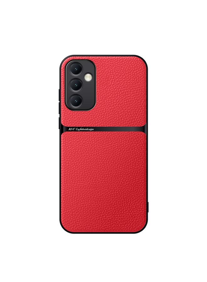 S-TOP Case For Samsung Galaxy A15 4G / 5G Litchi Leather Magnetic Full Coverage Shockproof Phone Case - Image 1
