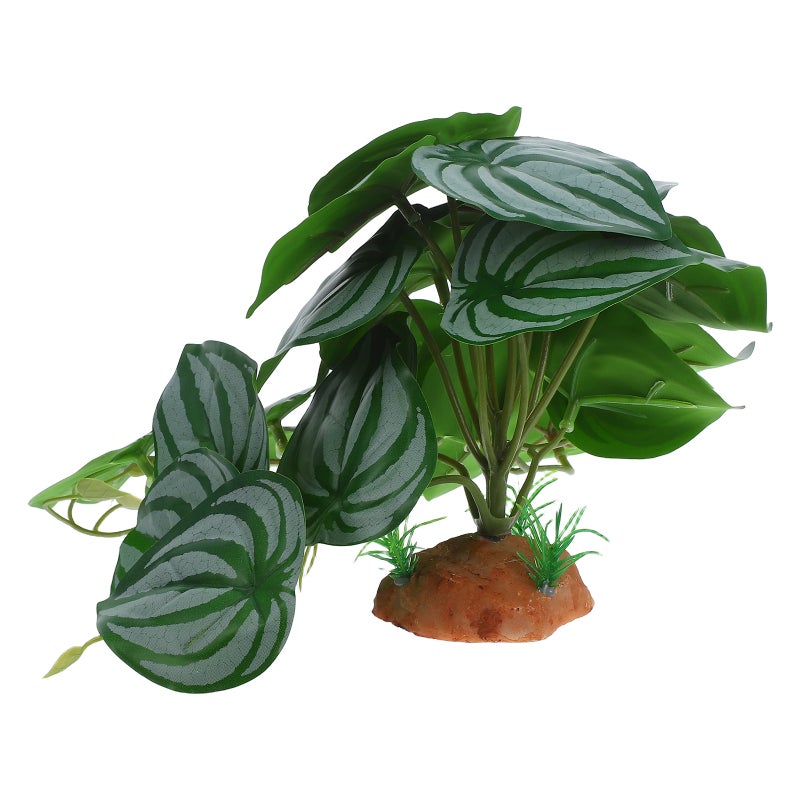 2pcs Artificial Plant For Reptile Terrarium Decor For Snake And Enclosures Lifelike Leaves - Image 5