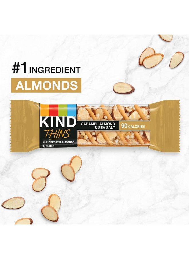 KIND THINS Caramel Almond & Sea Salt Bars, 0.74 Ounce, Gluten Free, 4g Sugar, 10 Count (Pack of 6) - Image 5