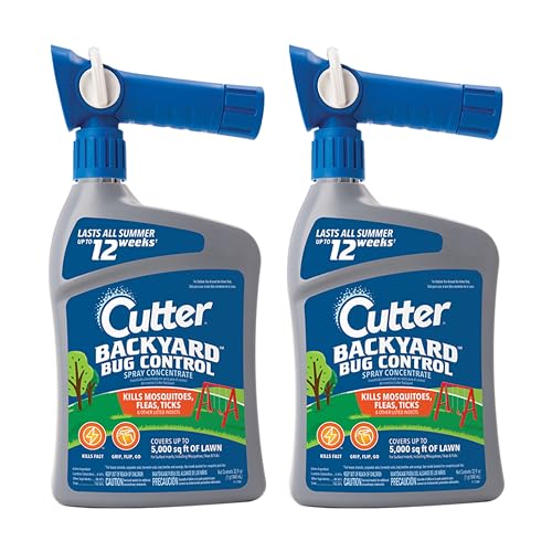 Cutter Backyard Bug Control Spray Concentrate (2 Pack), Kills Mosquitoes, Fleas & Listed Ants, 32 fl Ounce - Image 1