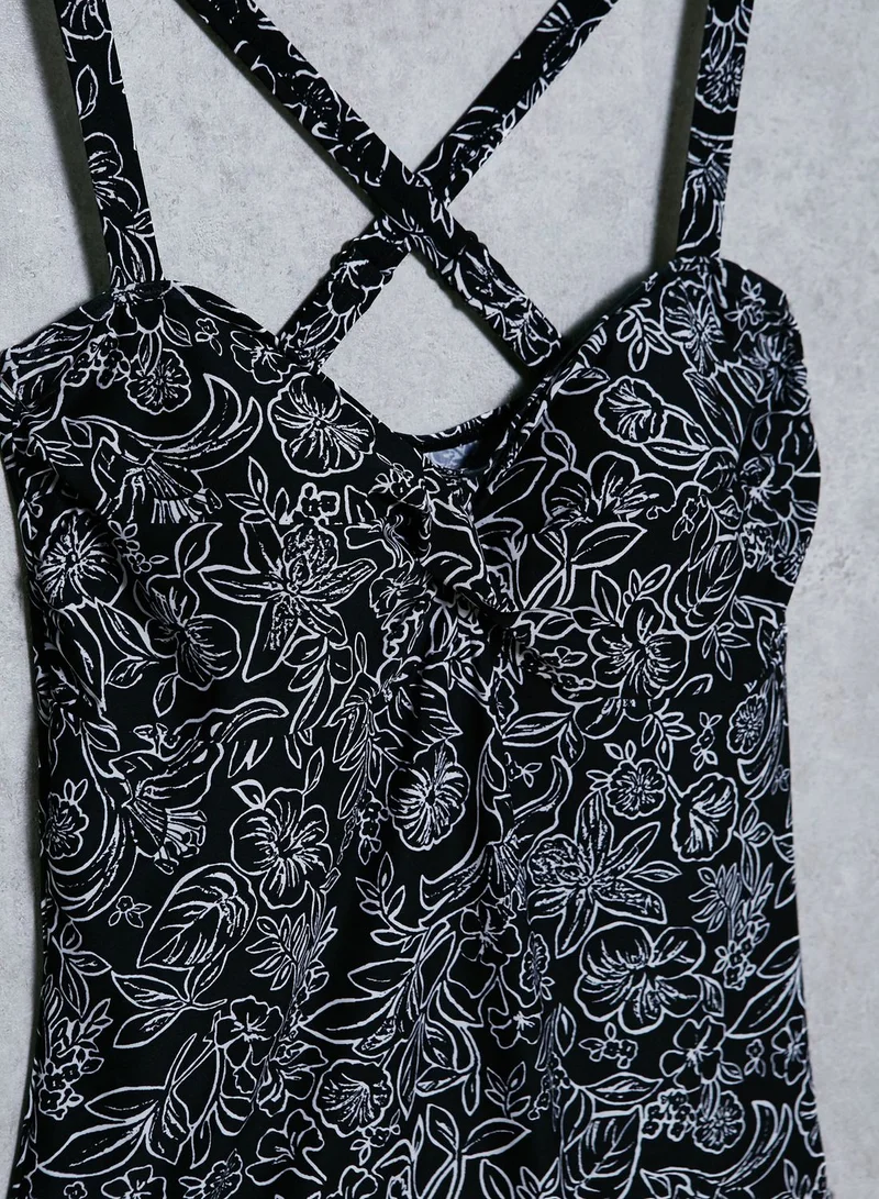 EVANS Floral Print Swimsuit