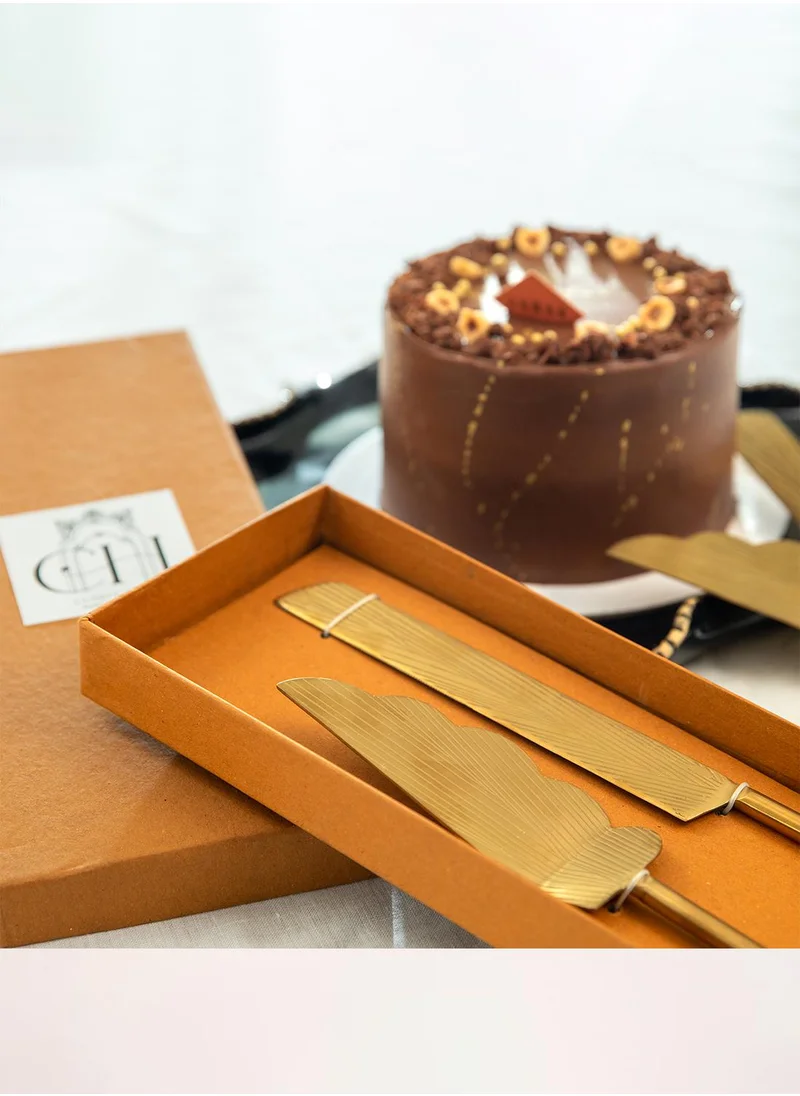 Curate Home Cake Knife And Server
