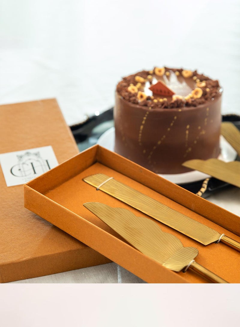 Curate Home Cake Knife And Server - Image 1