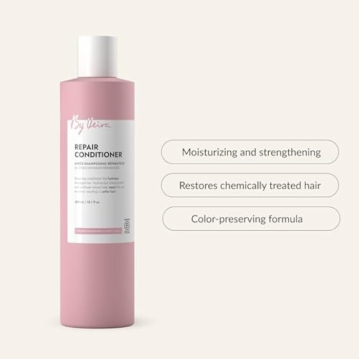 Repair Conditioner 10.1 Fl Oz, For Damaged Hair, Wheat protein/Sunflower Extract Gently Repairs Hair, Colour preserving, 100% vegan & Sulphate/Silicone free - Image 2