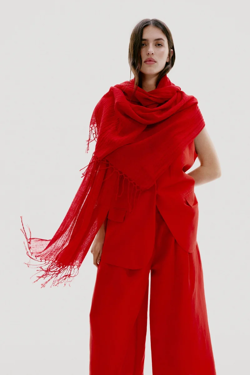 H&M Linen-blend shawl