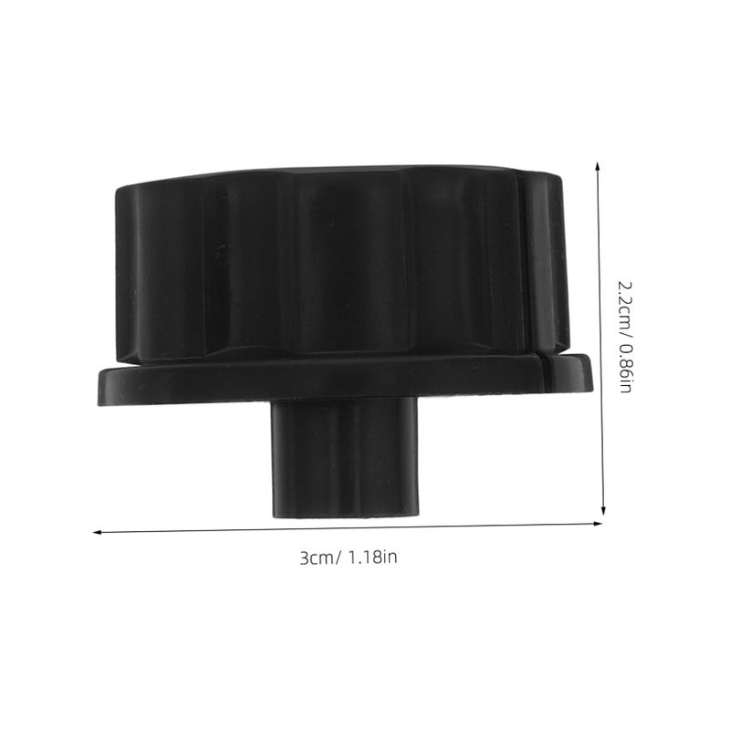 2PCS Black BBQ Grill Knobs Replacement Stove Oven Pressure Cooker Timer Switch - Image 3