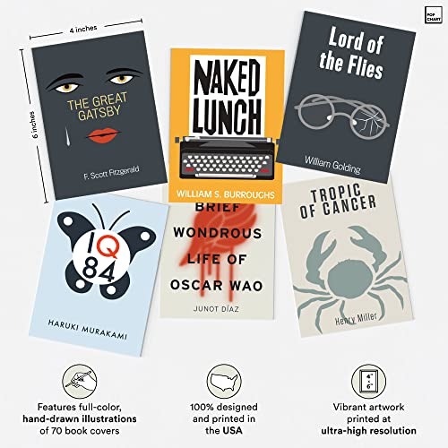 Pop Chart Lab Pop Chart | Notable Novels Wall Collage Kit | 70 Pcs 4" x 6" Art Prints | Colorful Academic Decor for Home, Dorm, or Classroom | 100% Made in the USA - Image 3