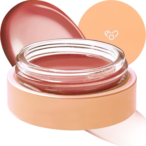 AOU GLOWY TINT BALM Tinted Lip Balm with Natural Gloss Instant Hydration for Chapped Lips 0.12Oz (06 Peanut Balm) - Image 1
