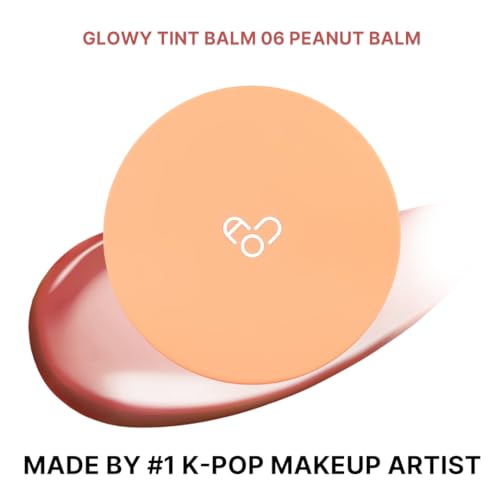 AOU GLOWY TINT BALM Tinted Lip Balm with Natural Gloss Instant Hydration for Chapped Lips 0.12Oz (06 Peanut Balm) - Image 2