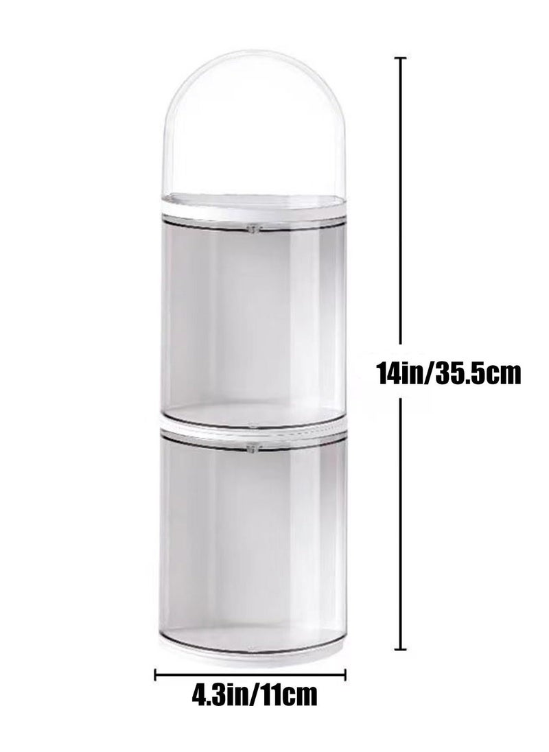 Generic - Clear Figures Display Case Wall Mounted Display Box Stackable Figures Blind Box Showcase Dustproof Doll Display Stand for Pop Mart Lego Collectibles Action Figures Building Blocks 3Layer - Image 1