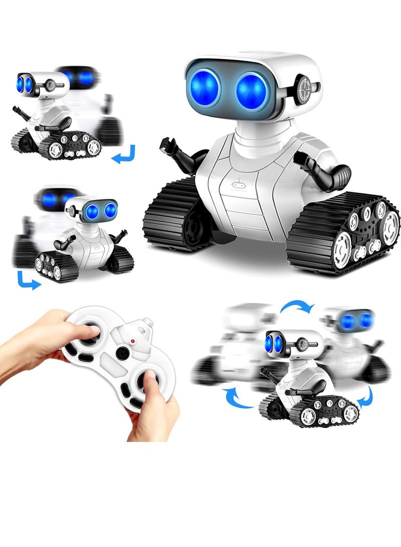 SYOSI Robot Toys, Rechargeable RC Robot for Boys and Girls, Remote Control Toy with Music and LED Eyes, Gift for Children Age 3 Years and Up - Image 3