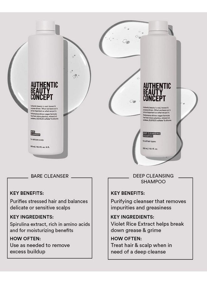Authentic Beauty Concept - Deep Cleansing Shampoo | Purifying Cleanser | Removes Impurities & Grease | All Hair Types | Vegan & Cruelty-Free | Sulfate-Free | 10.1 Fl. Oz. - Image 1