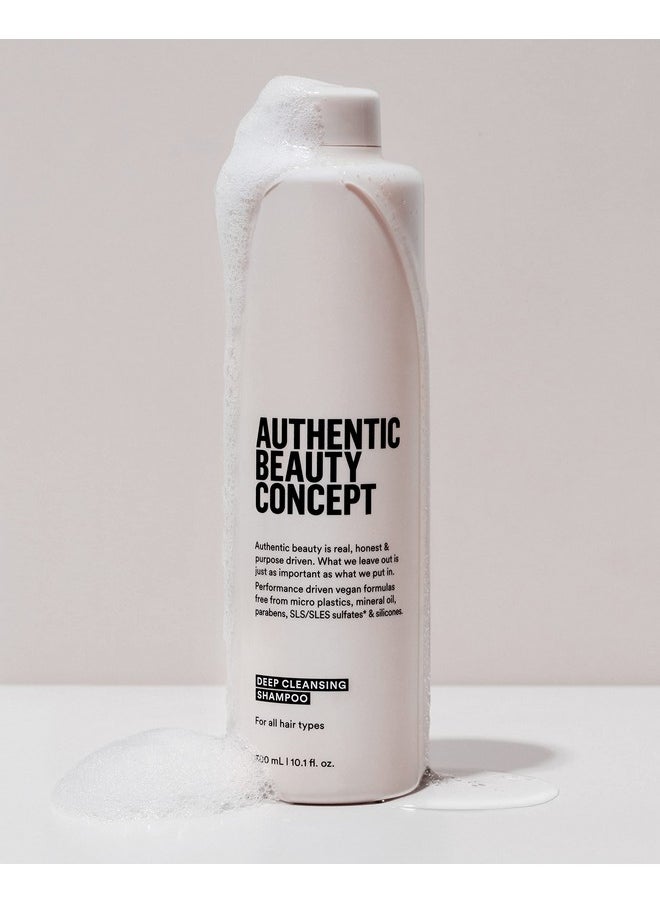 Authentic Beauty Concept - Deep Cleansing Shampoo | Purifying Cleanser | Removes Impurities & Grease | All Hair Types | Vegan & Cruelty-Free | Sulfate-Free | 10.1 Fl. Oz. - Image 1