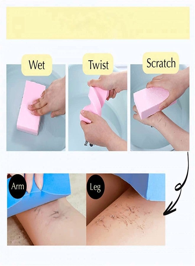 Ansawi Bath Sponge, Skin Exfoliator, Face Scrubber and Dead Skin Remover for Women and Men PACK OF 3 (multicolor) - Image 4
