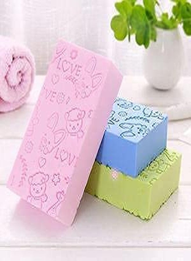 Ansawi Bath Sponge, Skin Exfoliator, Face Scrubber and Dead Skin Remover for Women and Men PACK OF 3 (multicolor) - Image 2