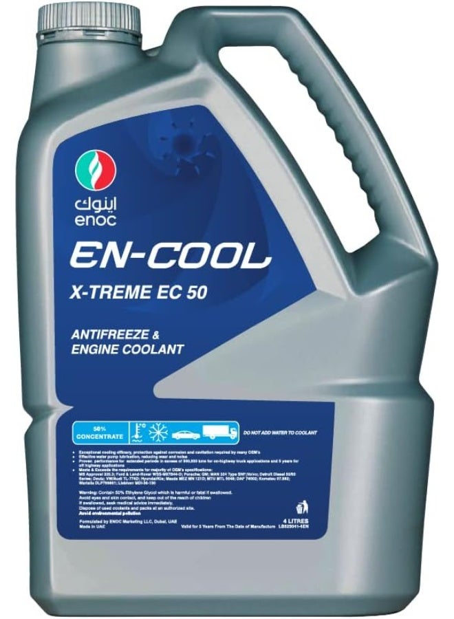 ENOC Blue Coolant / Antifreeze X-treme EC50 4Ltr - Image 1