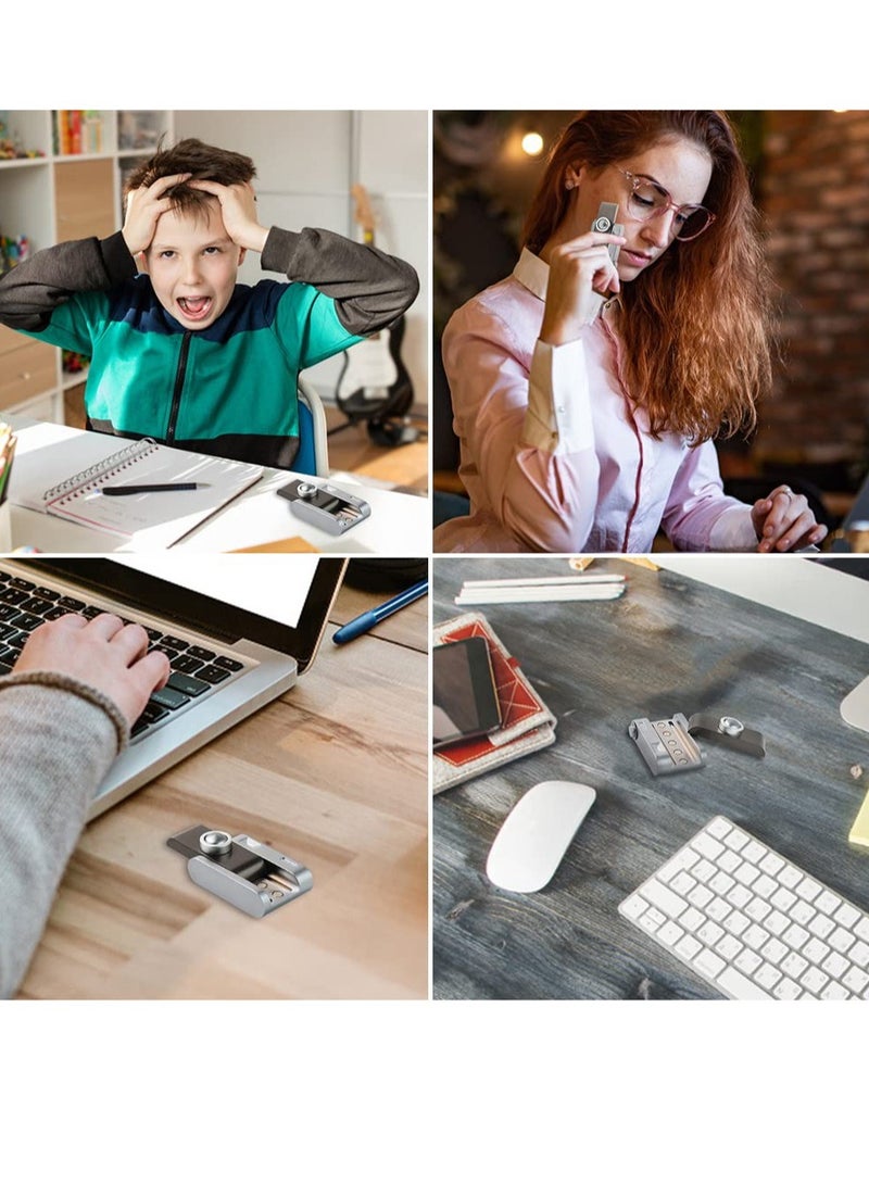 Excefore Magnetic Metal Fidget Toys, Camera Shaped Push Card, Creative Mini Camera Fidget Slider Stress Relief Toy,  for Adults, Office Desk Toys Gifts for Boyfriend and Father, Camera - Image 5