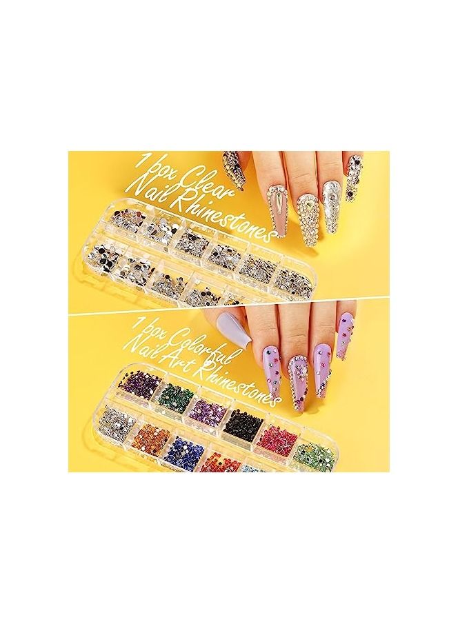 أوريتي مجموعة أدوات تصميم الأظافر مع فرش فن الأظافر، أدوات نقطة الأظافر، لمعان دقيق، فراشة الأظافر، ترتر قلب الأظافر، رقائق رقائق الأظافر، أحجار الراين لفن الأظافر، فرشاة غبار الأظافر - Image 2