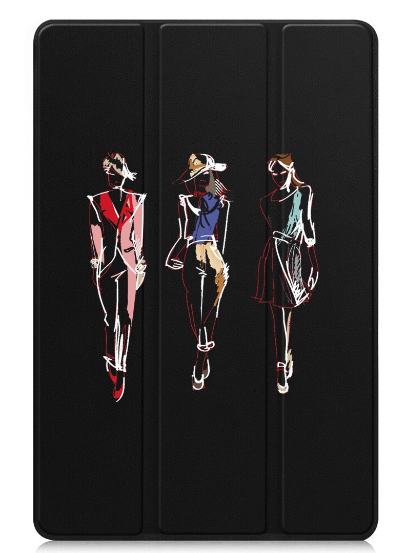 Theodor Protective Flip Case For Huawei MatePad SE 11 (2024) With Trifold Stand Auto Wake Sleep Shockproof Cover Fashion white - Image 1