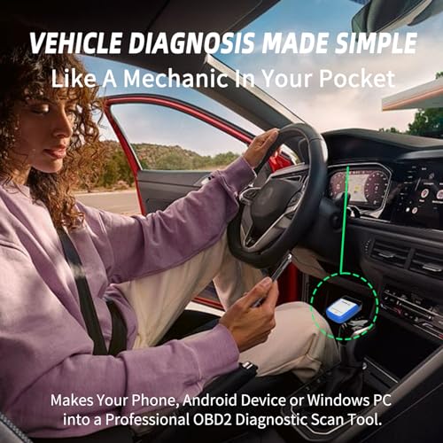 vLinker VGATE vLinker BM BT3.0 Bluetooth OBD2 Scanner for Car Diagnostic Scan Tool, Check Engine Light Code Reader, Wireless OBD2 Scanner Auto Diagnostic Scan Tool for Android & Windows (Not iOS) - Image 2