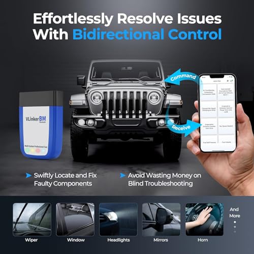 vLinker VGATE vLinker BM BT3.0 Bluetooth OBD2 Scanner for Car Diagnostic Scan Tool, Check Engine Light Code Reader, Wireless OBD2 Scanner Auto Diagnostic Scan Tool for Android & Windows (Not iOS) - Image 4