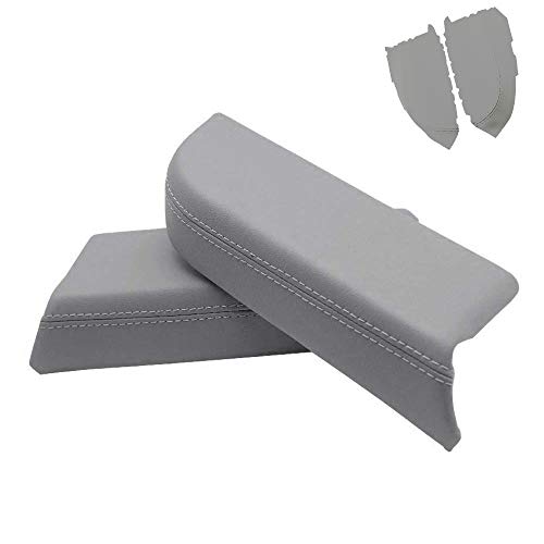 DSkoiph Armrest Synthethic Leather Cover Fit for Honda Pilot 0913 Front Door Panel Armrest Cover Gray