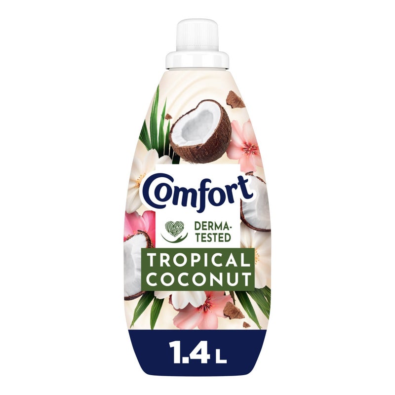 Concentrate Fabric Softener Tropical Coconut Plant-Based for Ultimate Care 1.4 Litres