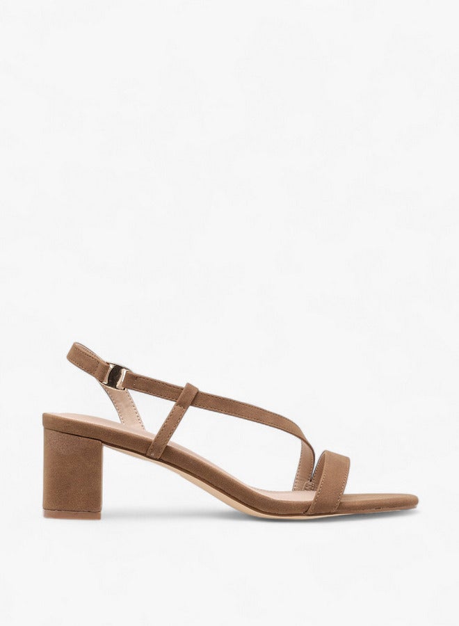 Flora Bella By Shoexpress Women Solid Slingback Sandals with Block Heels  - Image 3