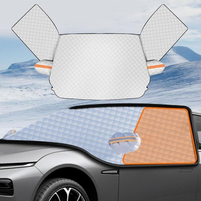 Car Windshield Cover for Ice and Snow for Toyota Handlander 5-Seats (XU50) 3. Gen 2015-2020, All-Weather Auto Windshield Protector Shade Blocks Winter Frost Hail Protection,A/155 * 110cm - Image 3