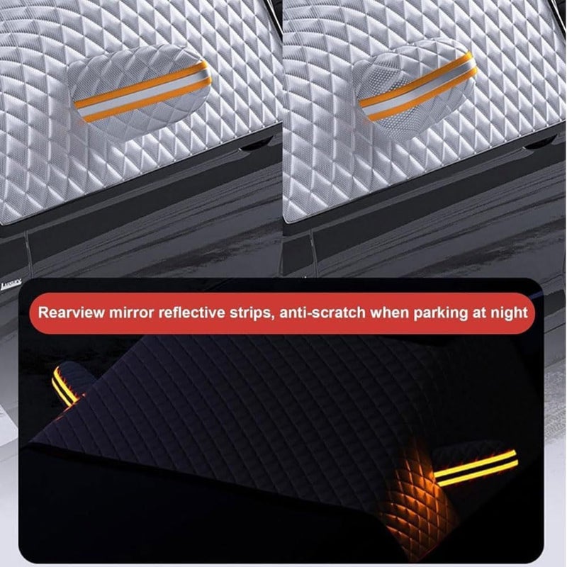 Car Windshield Cover for Ice and Snow for Toyota Handlander 5-Seats (XU50) 3. Gen 2015-2020, All-Weather Auto Windshield Protector Shade Blocks Winter Frost Hail Protection,A/155 * 110cm - Image 2
